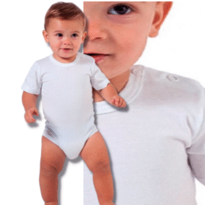 Body Manga Curta 1 a 4 Anos Liso Básico