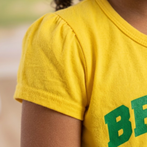 Camiseta Amarela do Brasil Infantil de Algodão